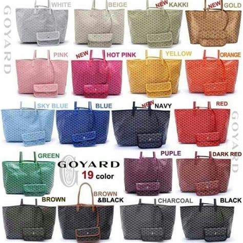 goyard bag colors 2019|Goyard handbags sale.